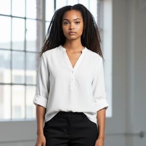 Margret Chic White Women's Blouse